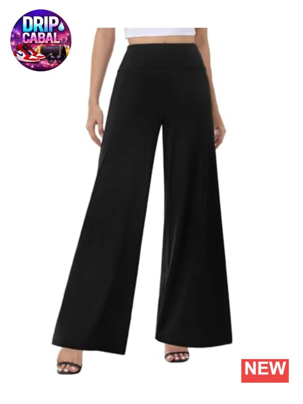 Wide Leg Palazzo Pants for Women High Waist Casual Lounge Flow Pants Stretchy